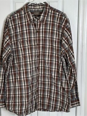 Schmidt Brown Plaid Lightweight Men's Shirt Jacket
